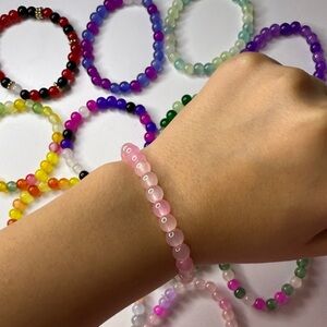 Pink Beaded Bracelet